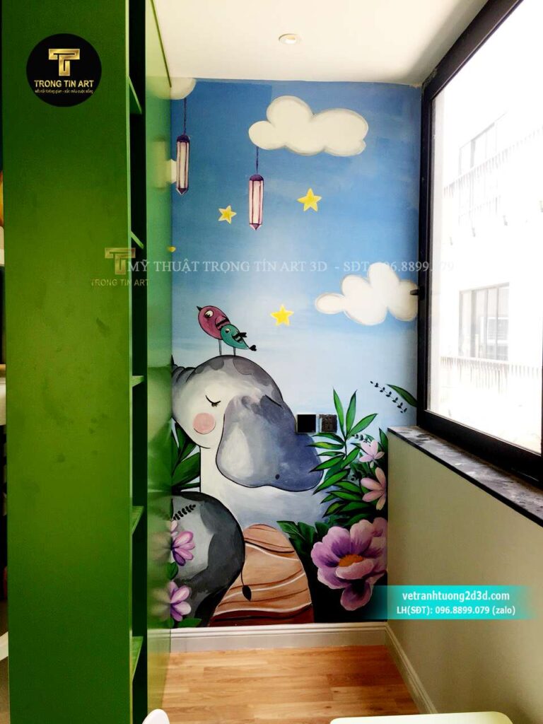VẼ TRANH TƯỜNG 3D MỸ THUẬT TRỌNG TÍN ART