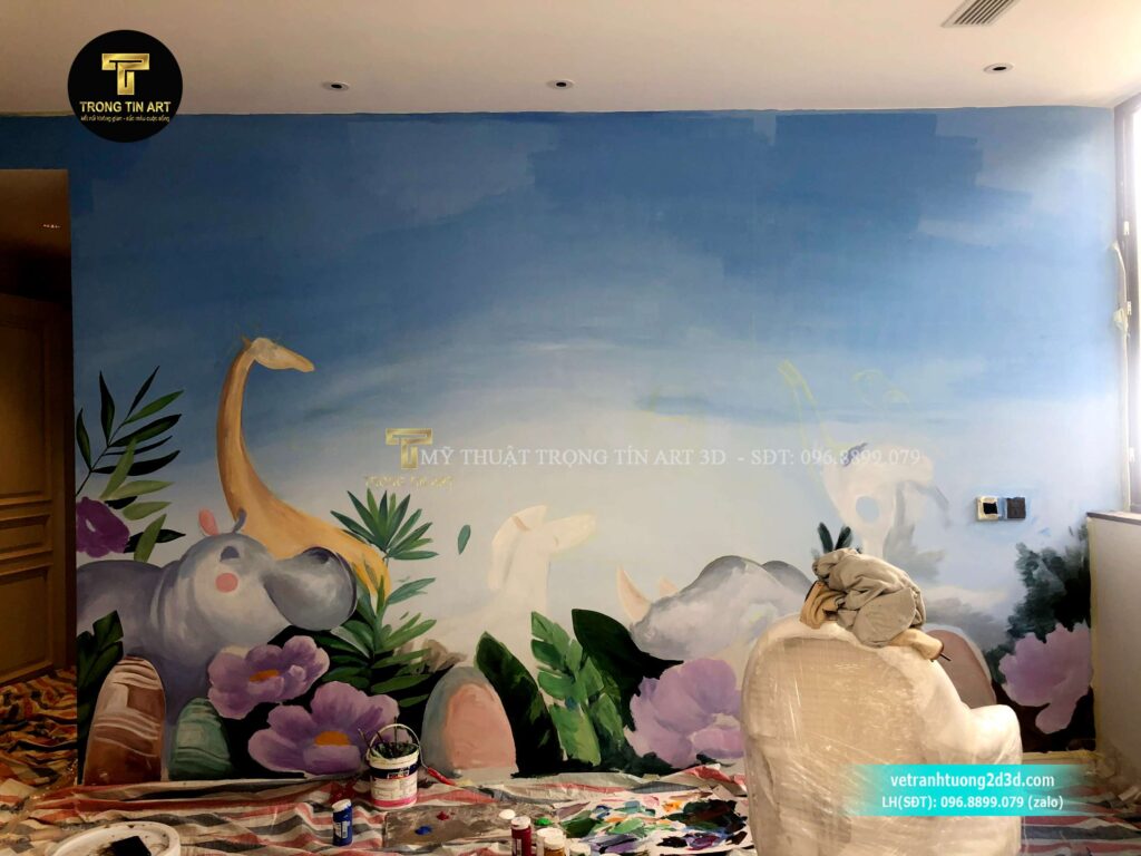 VẼ TRANH TƯỜNG 3D MỸ THUẬT TRỌNG TÍN ART