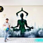 vẽ tranh tường phòng tập yoga (1)