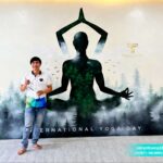 vẽ tranh tường phòng tập yoga (4)