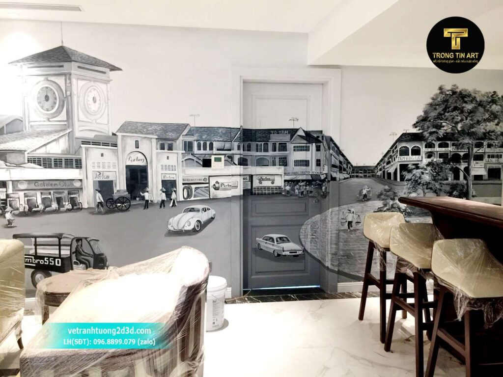 VẼ TRANH TƯỜNG 3D MỸ THUẬT TRỌNG TÍN ART