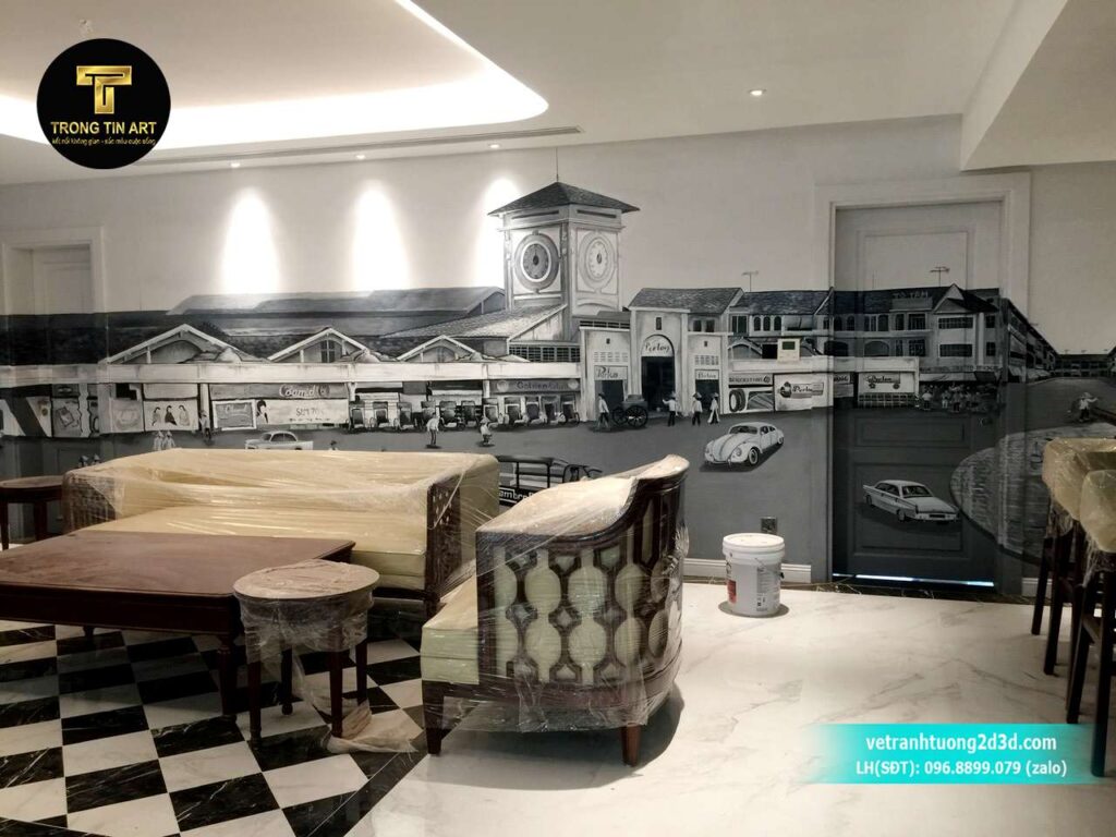 VẼ TRANH TƯỜNG 3D MỸ THUẬT TRỌNG TÍN ART