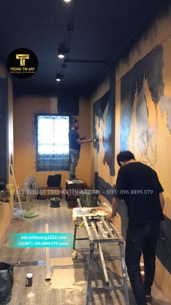 VẼ TRANH TƯỜNG 3D MỸ THUẬT TRỌNG TÍN ART