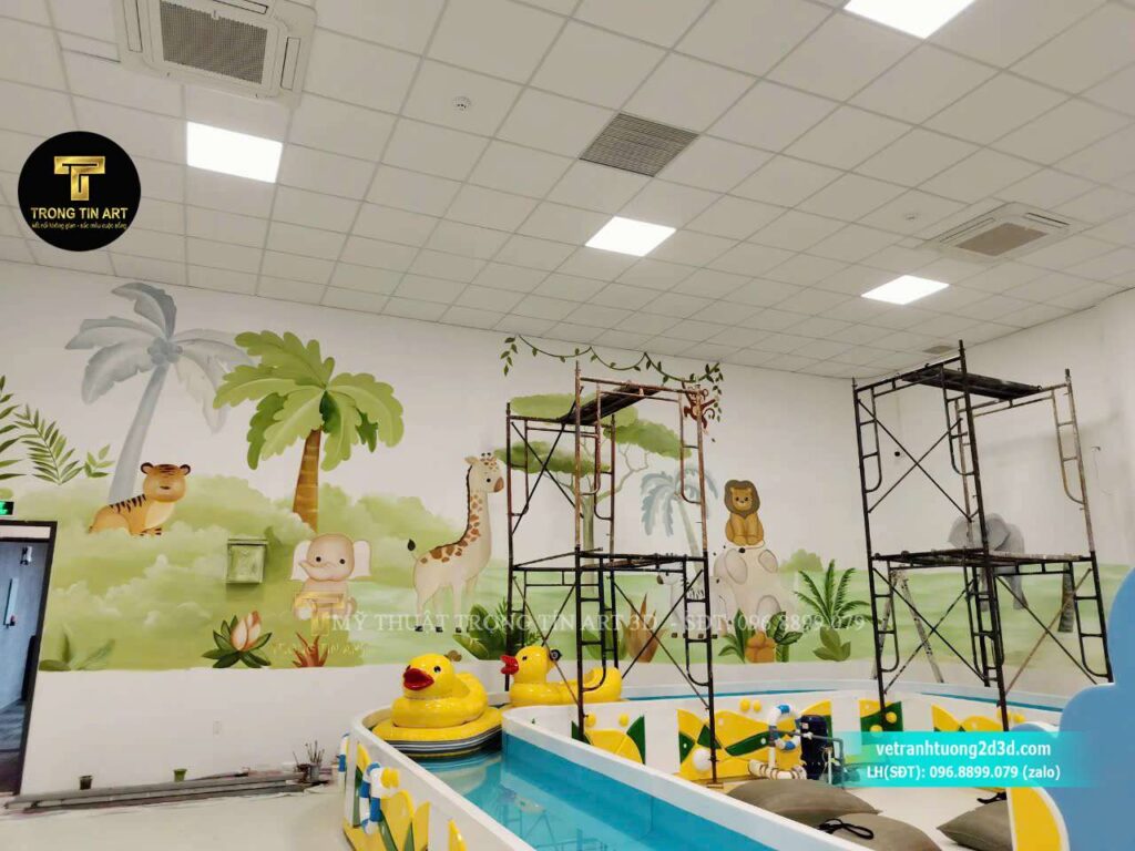 VẼ TRANH TƯỜNG 3D MỸ THUẬT TRỌNG TÍN ART