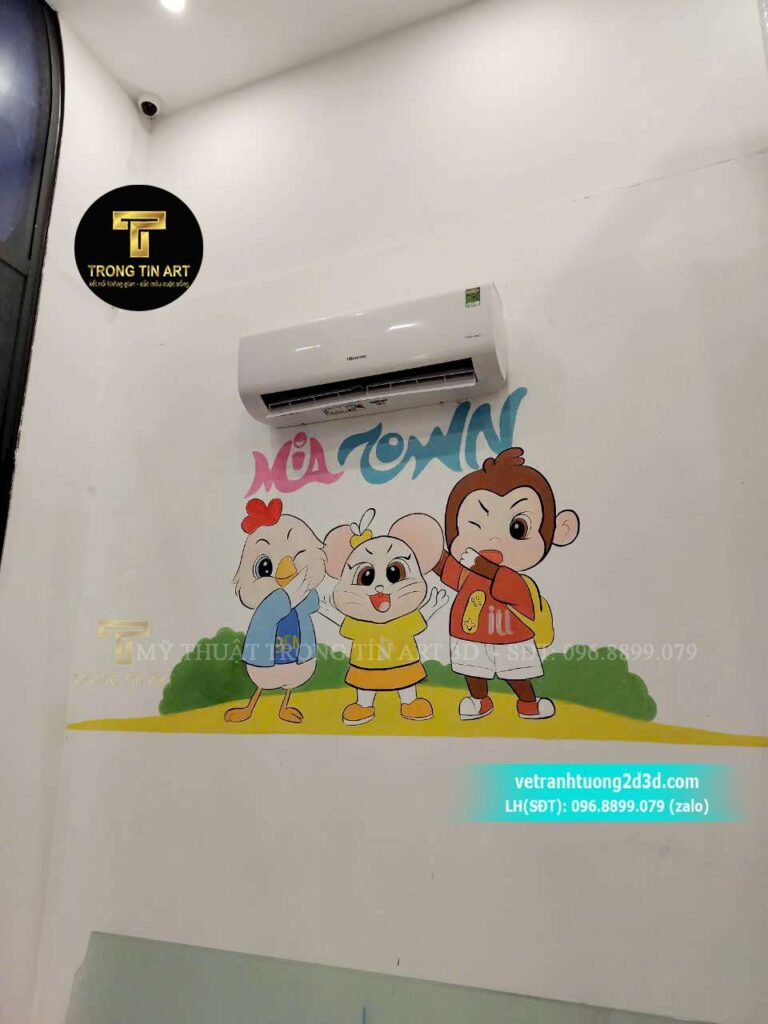 VẼ TRANH TƯỜNG 3D MỸ THUẬT TRỌNG TÍN ART