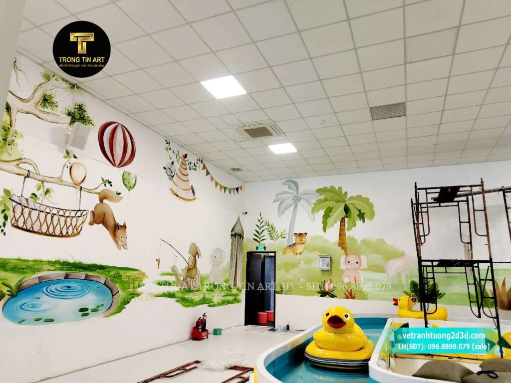 VẼ TRANH TƯỜNG 3D MỸ THUẬT TRỌNG TÍN ART