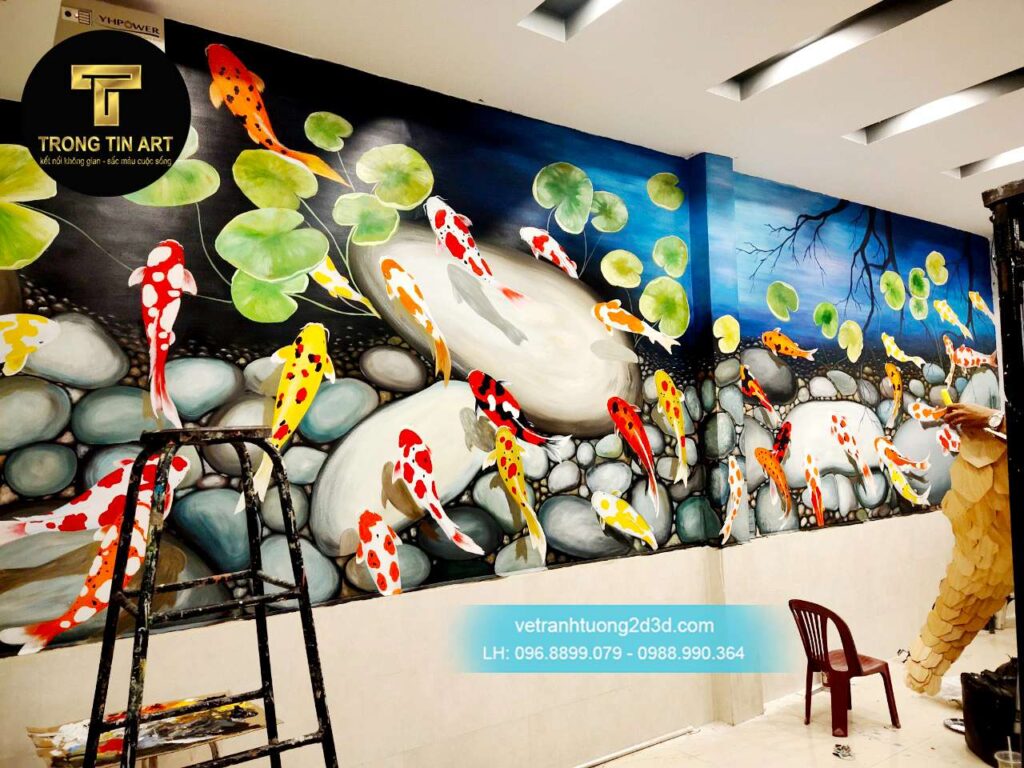 VẼ TRANH TƯỜNG 3D MỸ THUẬT TRỌNG TÍN ART