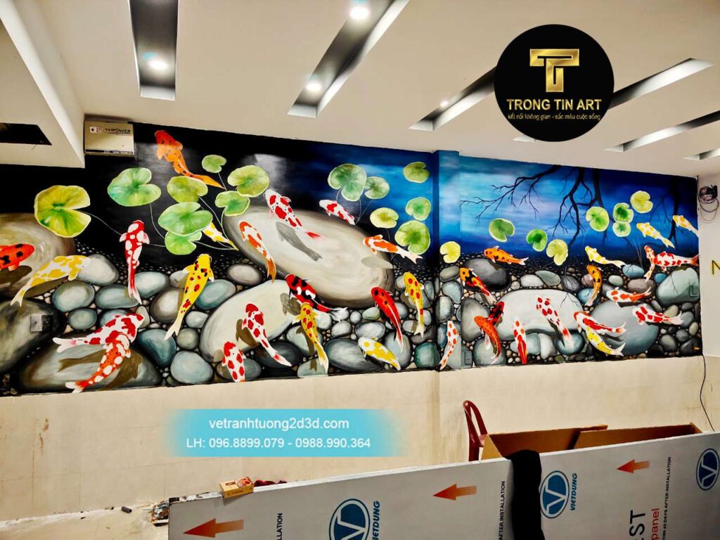VẼ TRANH TƯỜNG 3D MỸ THUẬT TRỌNG TÍN ART
