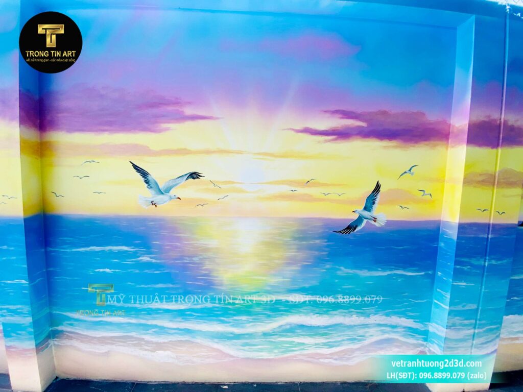 VẼ TRANH TƯỜNG 3D MỸ THUẬT TRỌNG TÍN ART