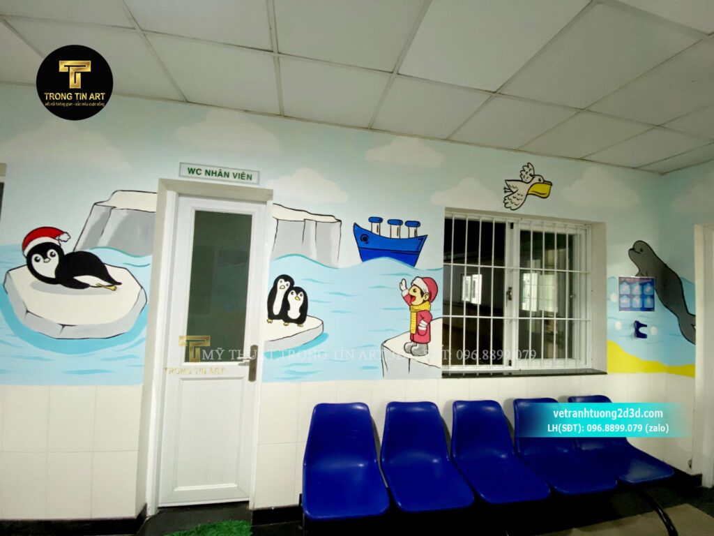 VẼ TRANH TƯỜNG 3D MỸ THUẬT TRỌNG TÍN ART