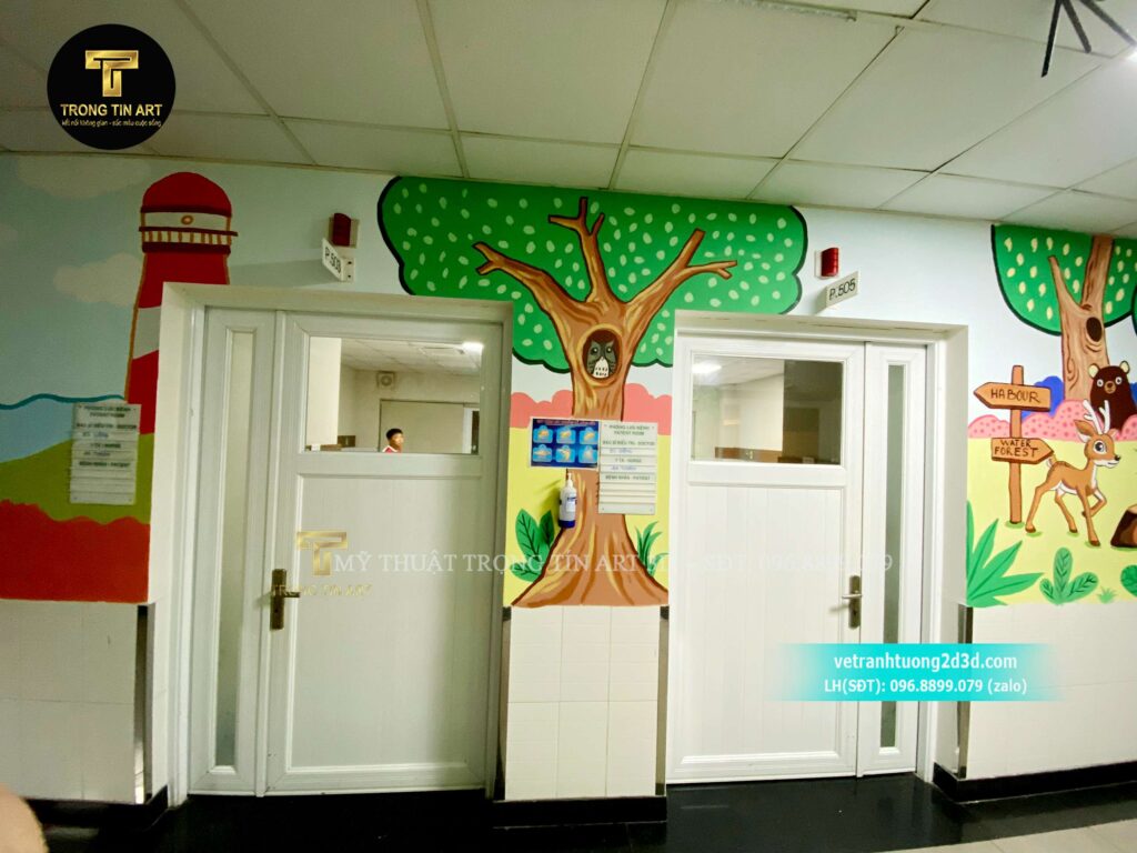 VẼ TRANH TƯỜNG 3D MỸ THUẬT TRỌNG TÍN ART