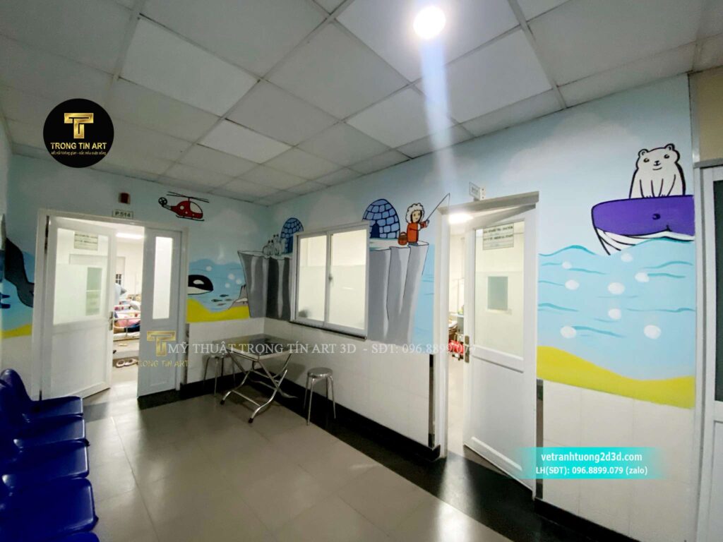 VẼ TRANH TƯỜNG 3D MỸ THUẬT TRỌNG TÍN ART