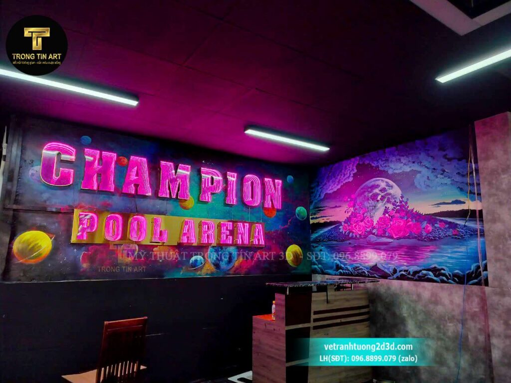 VẼ TRANH TƯỜNG 3D MỸ THUẬT TRỌNG TÍN ART
