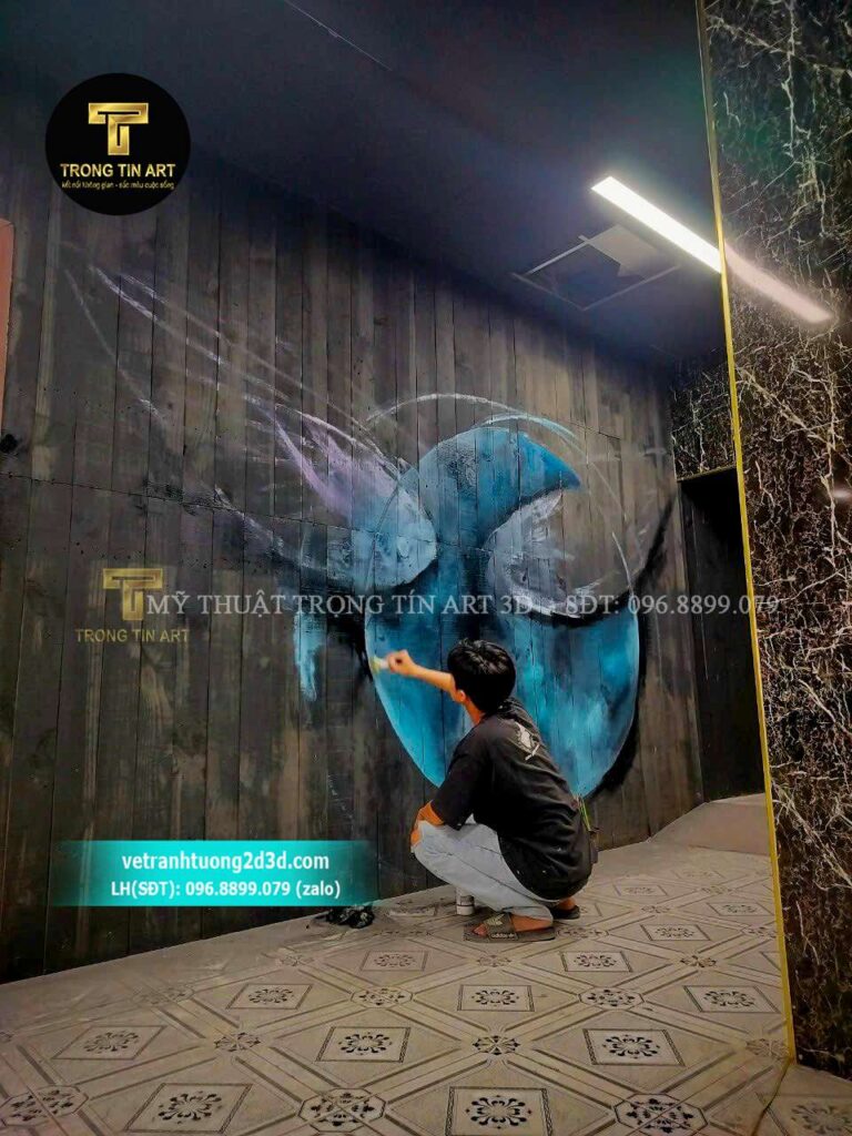 VẼ TRANH TƯỜNG 3D MỸ THUẬT TRỌNG TÍN ART