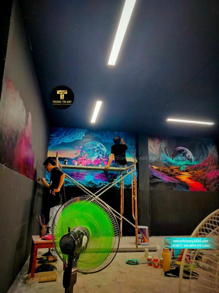 VẼ TRANH TƯỜNG 3D MỸ THUẬT TRỌNG TÍN ART