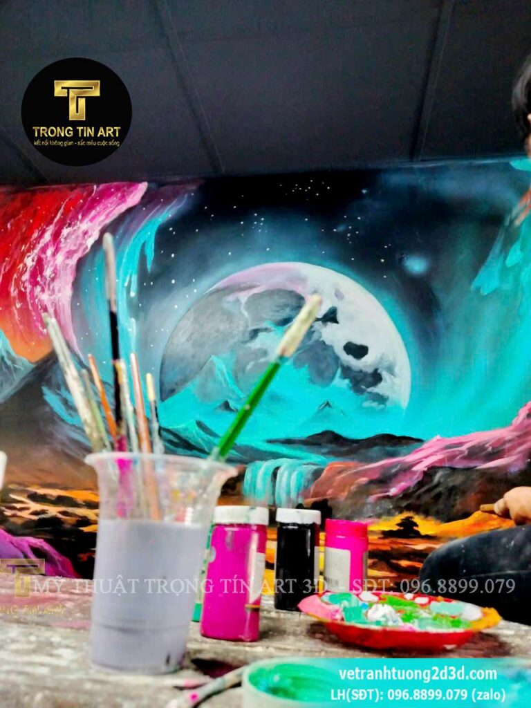 VẼ TRANH TƯỜNG 3D MỸ THUẬT TRỌNG TÍN ART