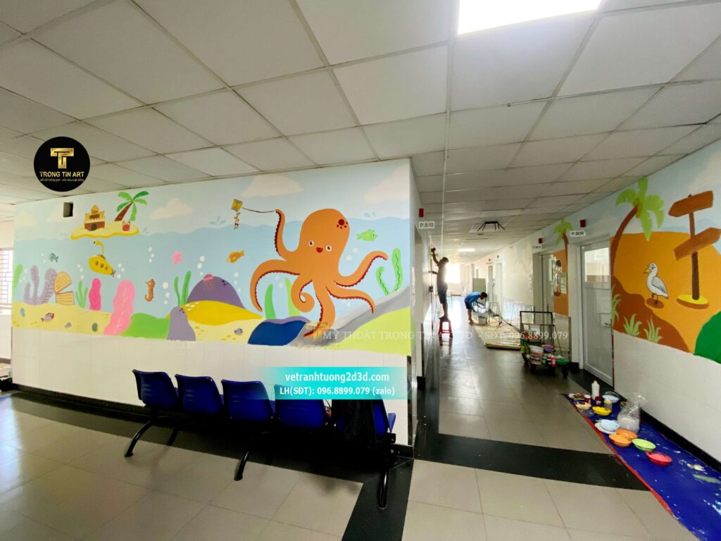 VẼ TRANH TƯỜNG 3D MỸ THUẬT TRỌNG TÍN ART