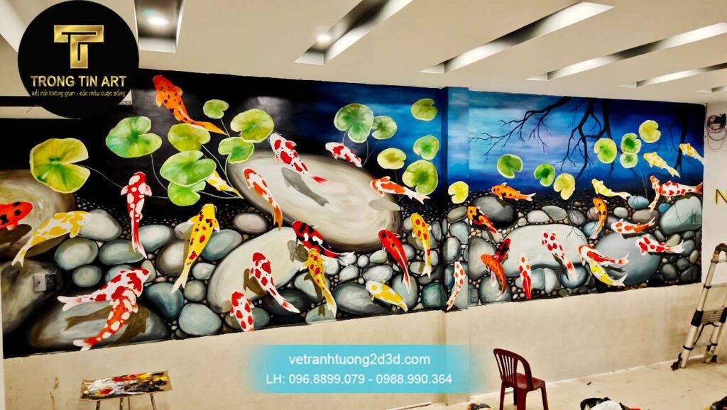 VẼ TRANH TƯỜNG 3D MỸ THUẬT TRỌNG TÍN ART