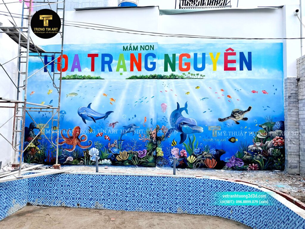 VẼ TRANH TƯỜNG 3D MỸ THUẬT TRỌNG TÍN ART