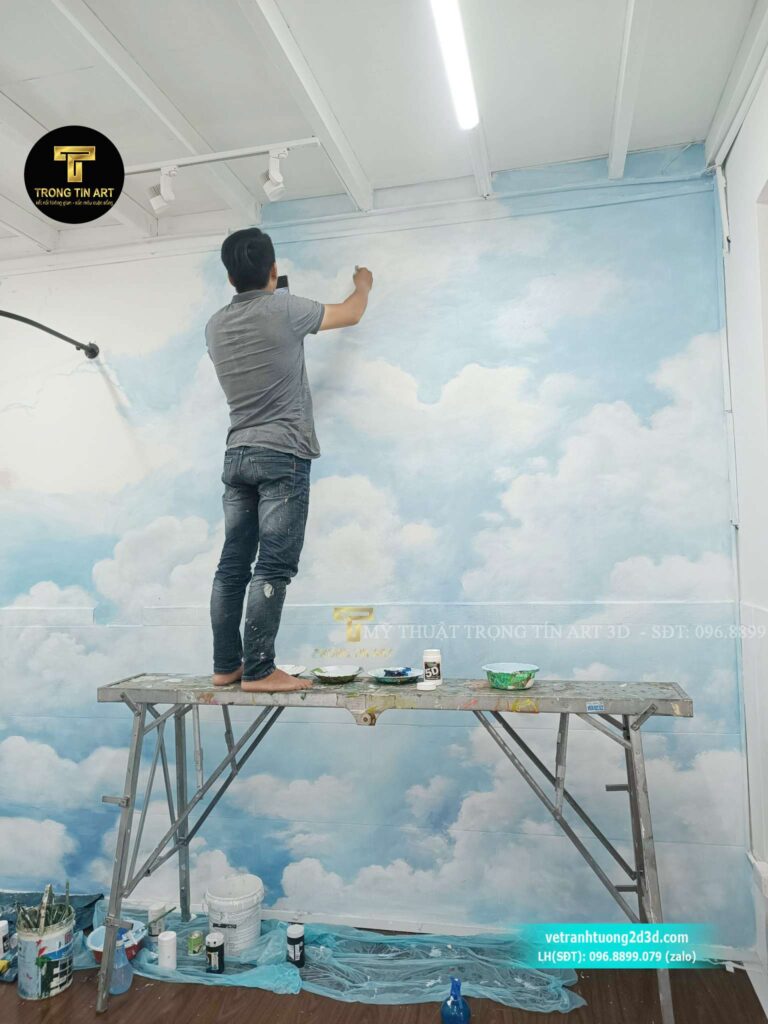 VẼ TRANH TƯỜNG 3D MỸ THUẬT TRỌNG TÍN ART