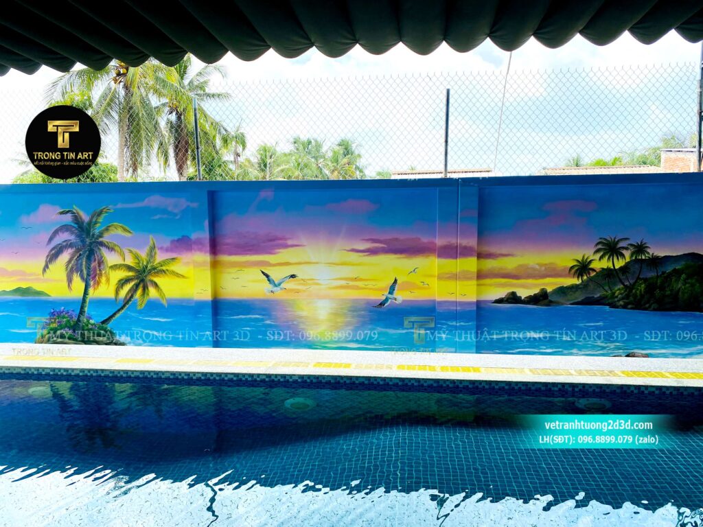 VẼ TRANH TƯỜNG 3D MỸ THUẬT TRỌNG TÍN ART