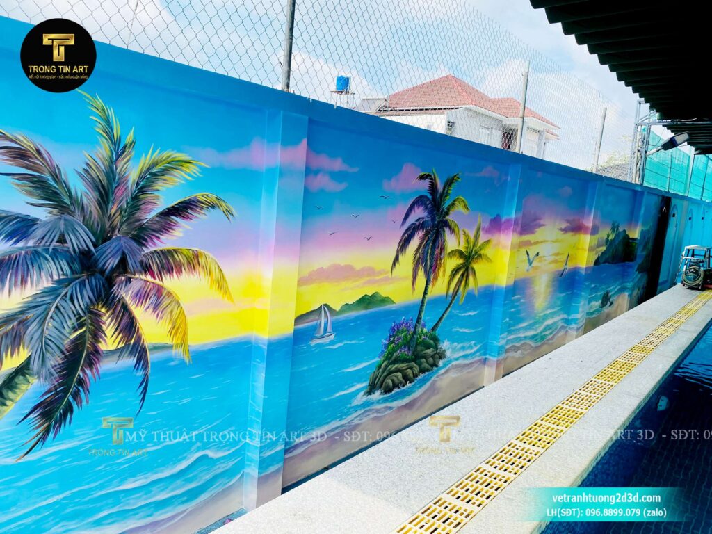 VẼ TRANH TƯỜNG 3D MỸ THUẬT TRỌNG TÍN ART