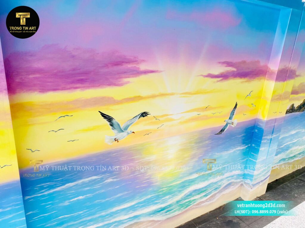 VẼ TRANH TƯỜNG 3D MỸ THUẬT TRỌNG TÍN ART