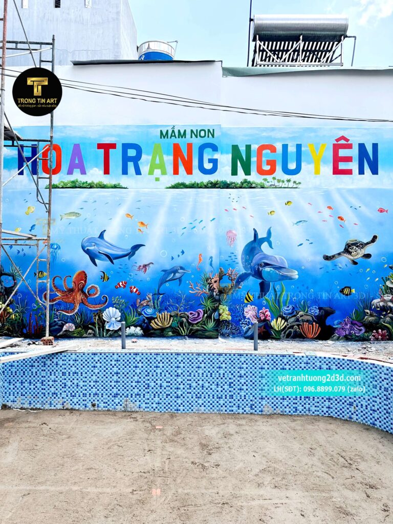 VẼ TRANH TƯỜNG 3D MỸ THUẬT TRỌNG TÍN ART