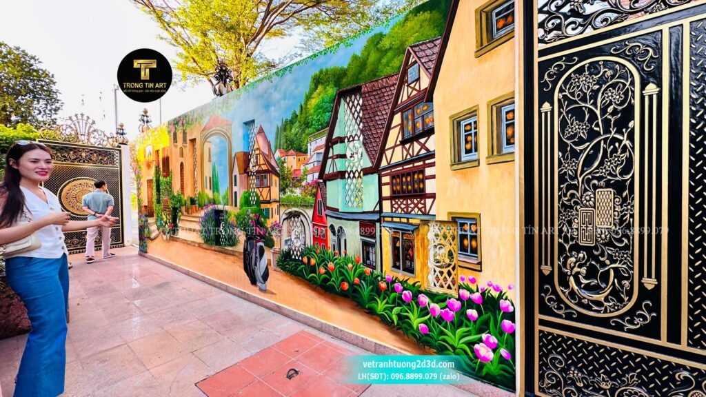 VẼ TRANH TƯỜNG 3D MỸ THUẬT TRỌNG TÍN ART