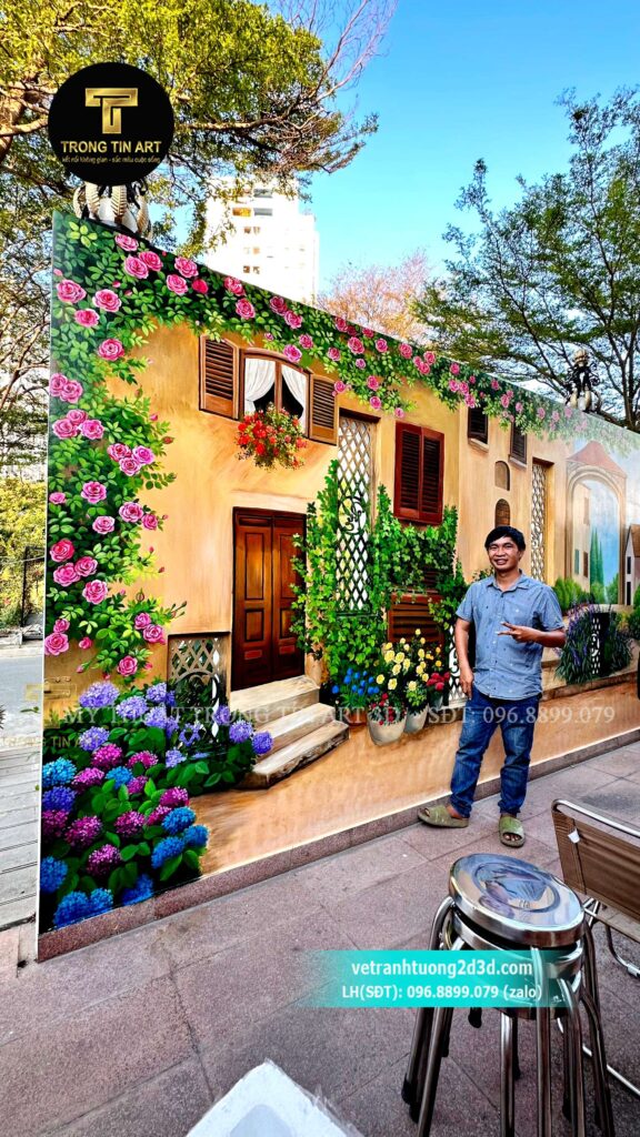 VẼ TRANH TƯỜNG 3D MỸ THUẬT TRỌNG TÍN ART