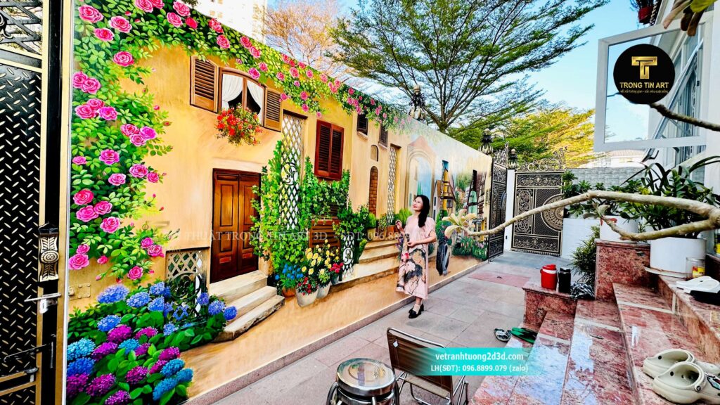 VẼ TRANH TƯỜNG 3D MỸ THUẬT TRỌNG TÍN ART