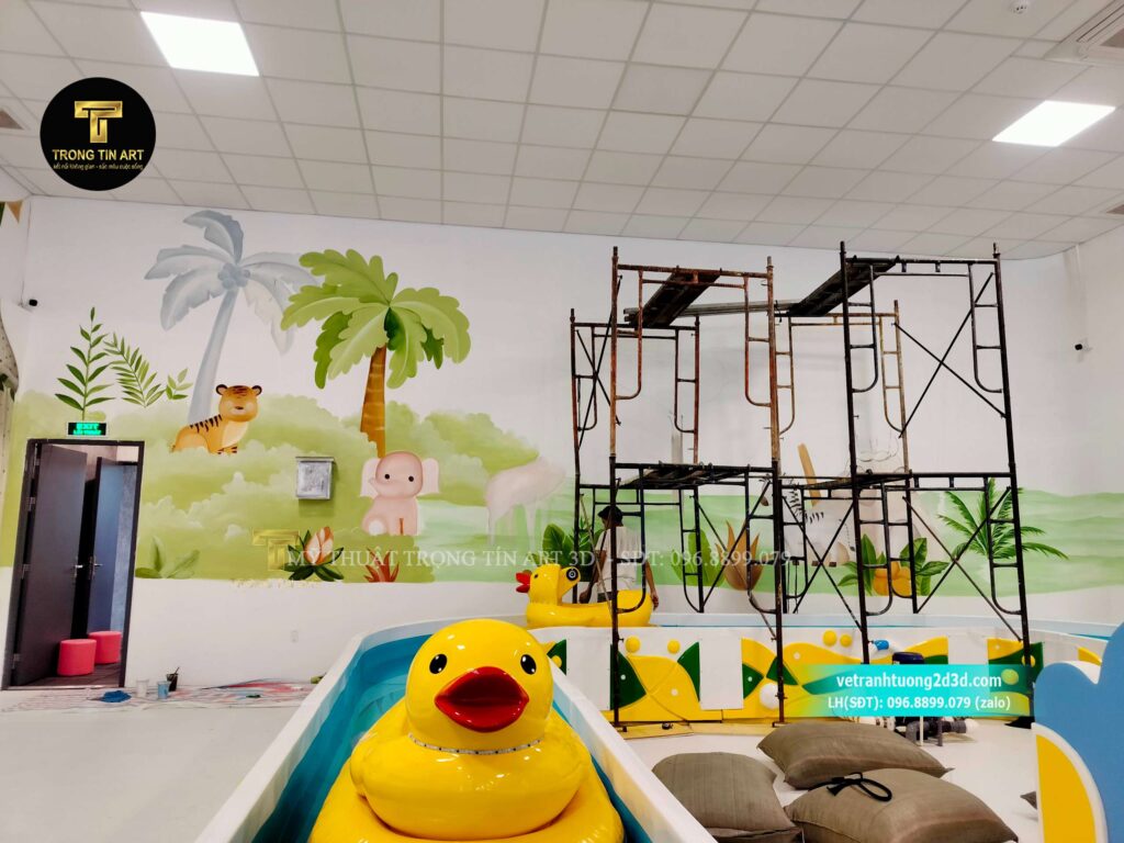 VẼ TRANH TƯỜNG 3D MỸ THUẬT TRỌNG TÍN ART