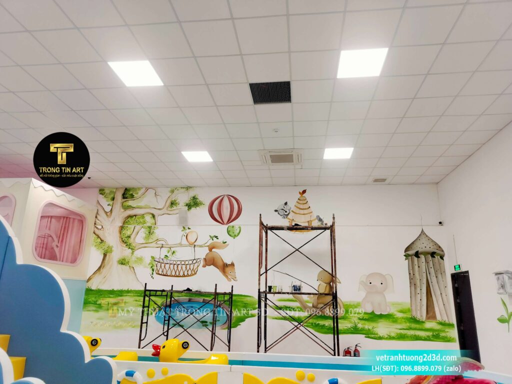 VẼ TRANH TƯỜNG 3D MỸ THUẬT TRỌNG TÍN ART
