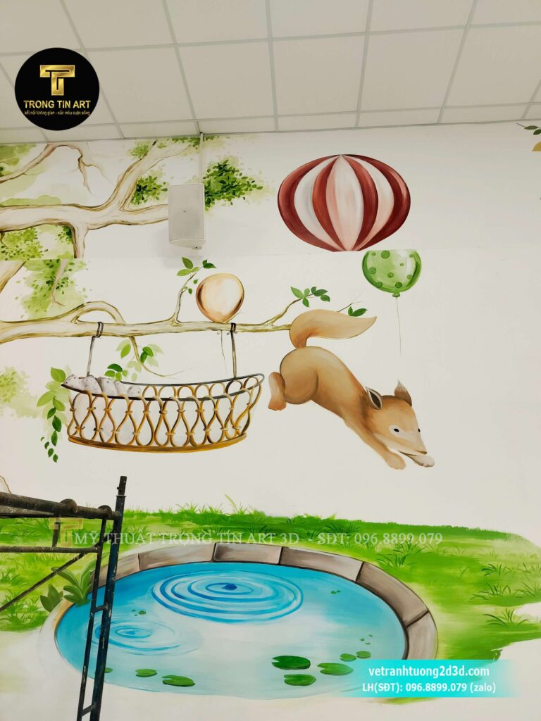 VẼ TRANH TƯỜNG 3D MỸ THUẬT TRỌNG TÍN ART