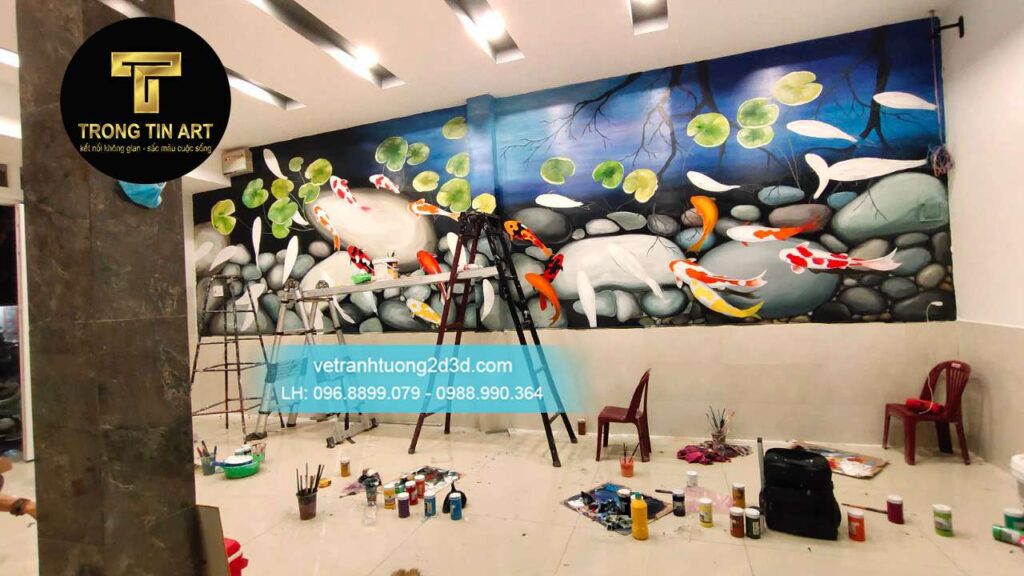 VẼ TRANH TƯỜNG 3D MỸ THUẬT TRỌNG TÍN ART