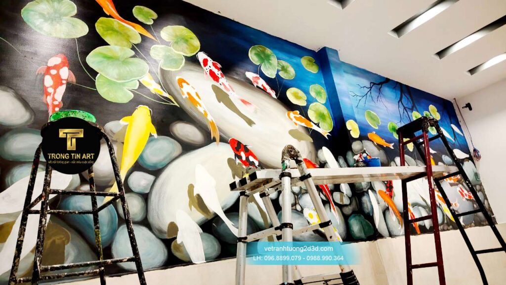 VẼ TRANH TƯỜNG 3D MỸ THUẬT TRỌNG TÍN ART