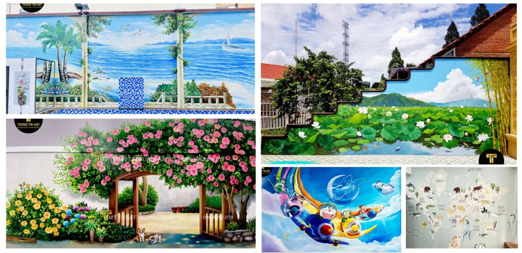 VẼ TRANH TƯỜNG 3D MỸ THUẬT TRỌNG TÍN ART