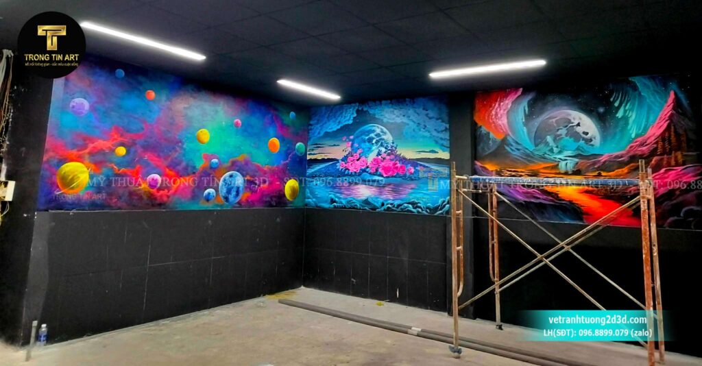 VẼ TRANH TƯỜNG 3D MỸ THUẬT TRỌNG TÍN ART