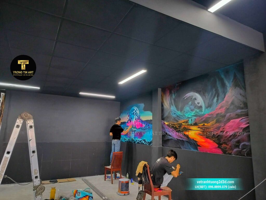 VẼ TRANH TƯỜNG 3D MỸ THUẬT TRỌNG TÍN ART