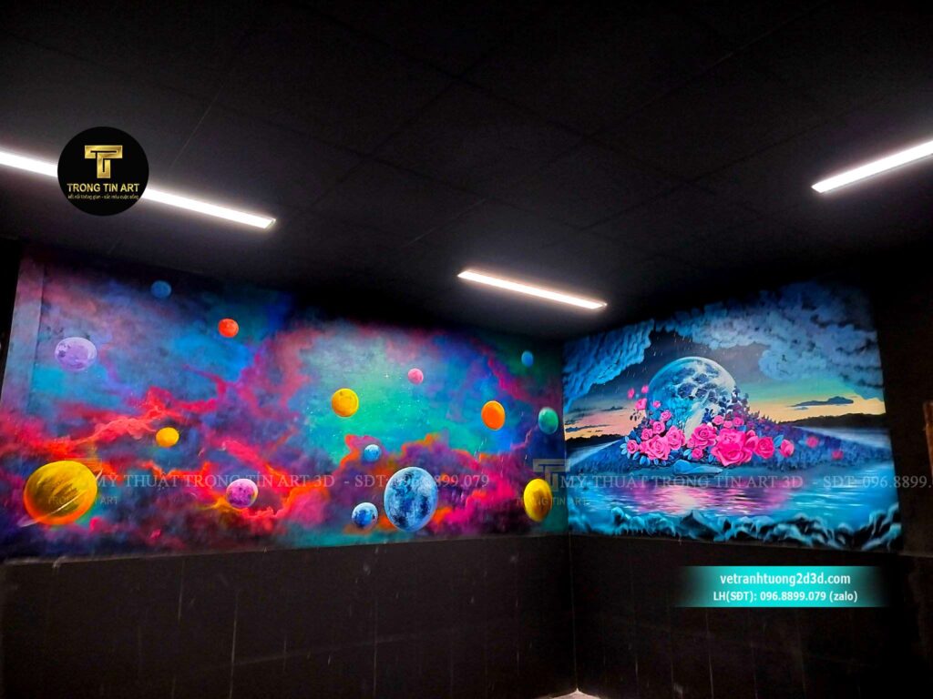 VẼ TRANH TƯỜNG 3D MỸ THUẬT TRỌNG TÍN ART