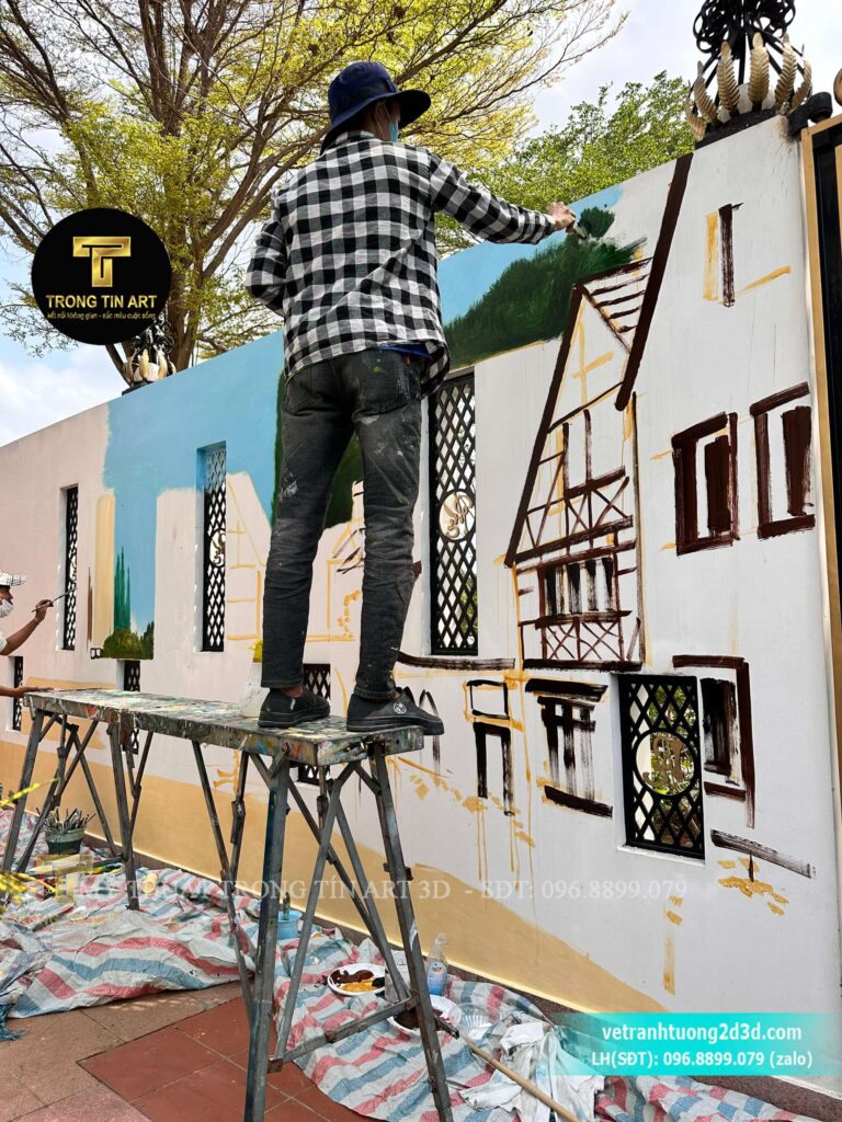 VẼ TRANH TƯỜNG 3D MỸ THUẬT TRỌNG TÍN ART