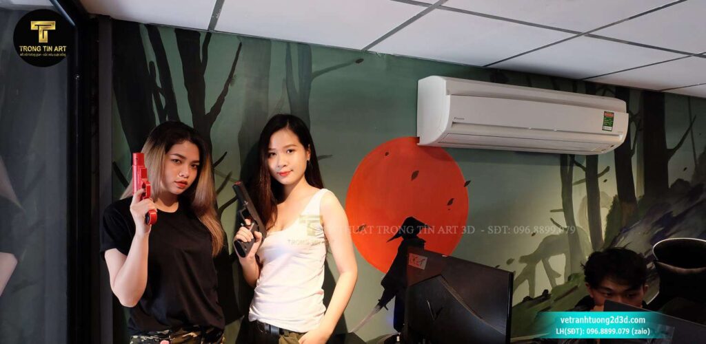 VẼ TRANH TƯỜNG 3D MỸ THUẬT TRỌNG TÍN ART
