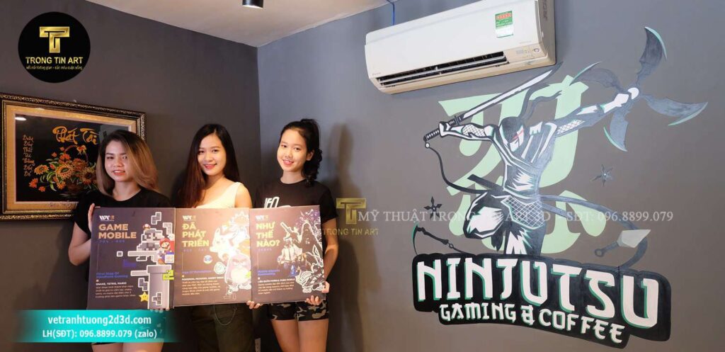 VẼ TRANH TƯỜNG 3D MỸ THUẬT TRỌNG TÍN ART