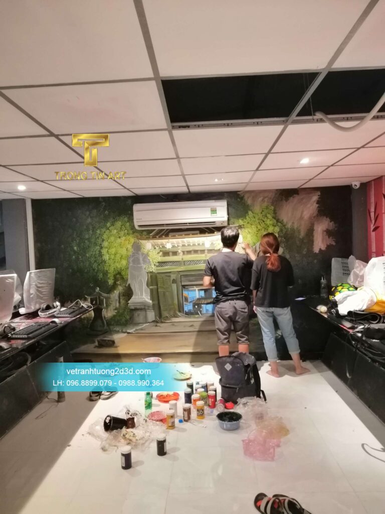VẼ TRANH TƯỜNG 3D MỸ THUẬT TRỌNG TÍN ART