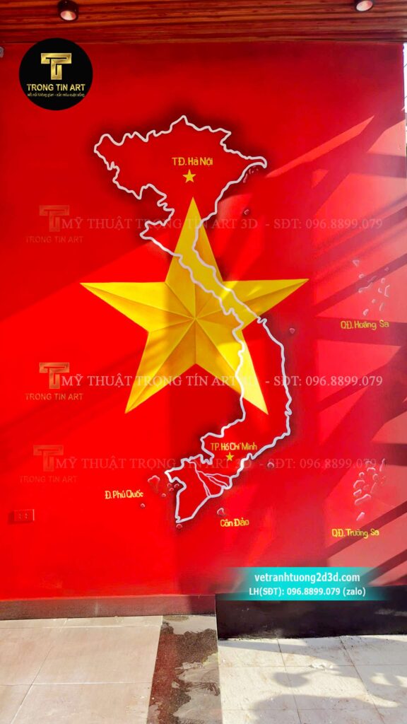 VẼ TRANH TƯỜNG 3D MỸ THUẬT TRỌNG TÍN ART