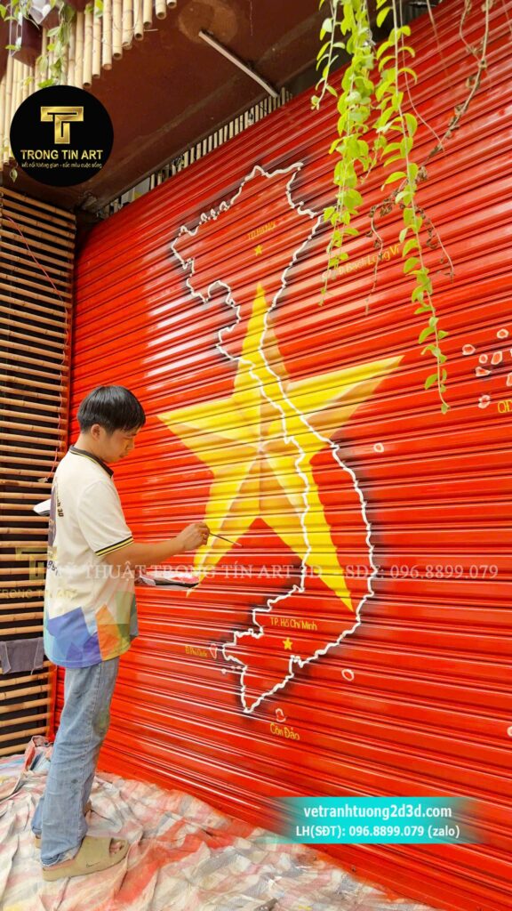 VẼ TRANH TƯỜNG 3D MỸ THUẬT TRỌNG TÍN ART
