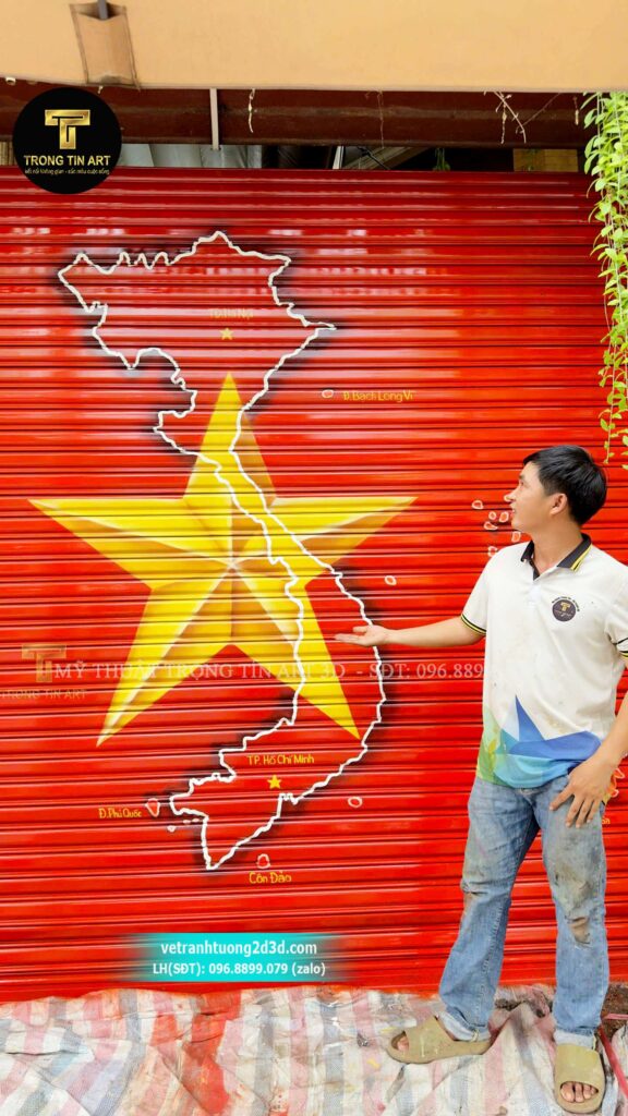 VẼ TRANH TƯỜNG 3D MỸ THUẬT TRỌNG TÍN ART