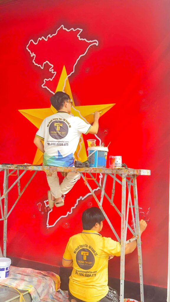 VẼ TRANH TƯỜNG 3D MỸ THUẬT TRỌNG TÍN ART
