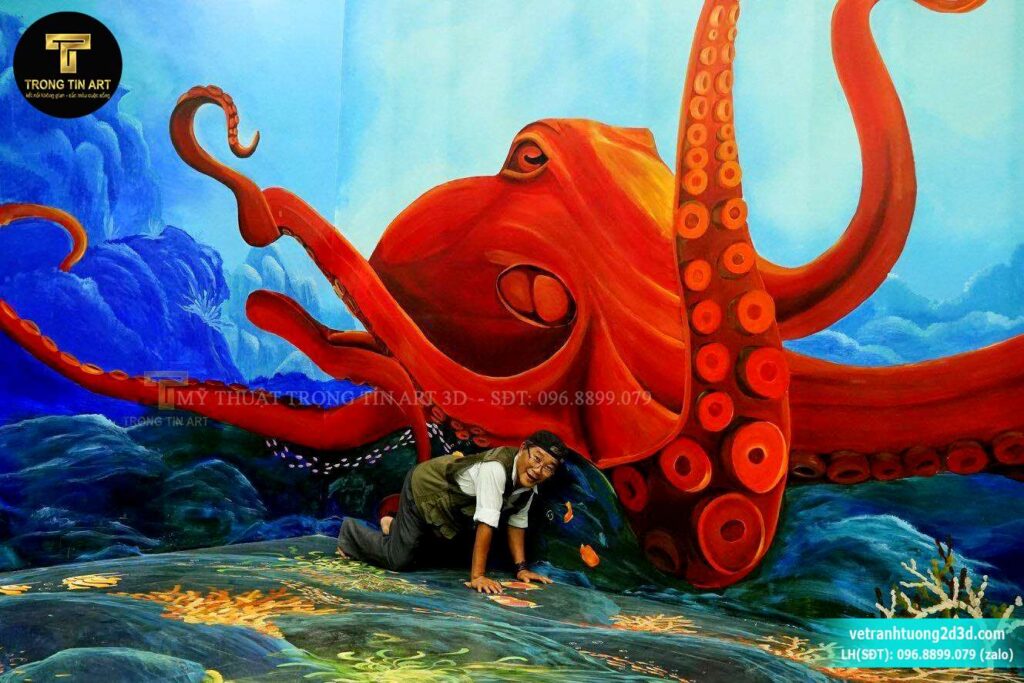 VẼ TRANH TƯỜNG 3D MỸ THUẬT TRỌNG TÍN ART