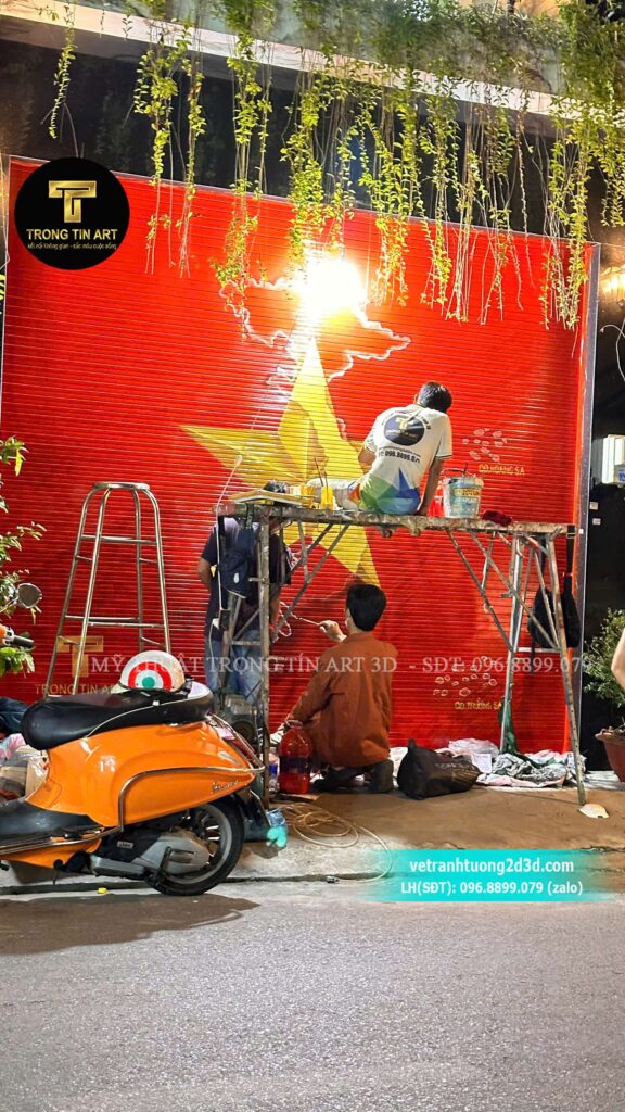 VẼ TRANH TƯỜNG 3D MỸ THUẬT TRỌNG TÍN ART